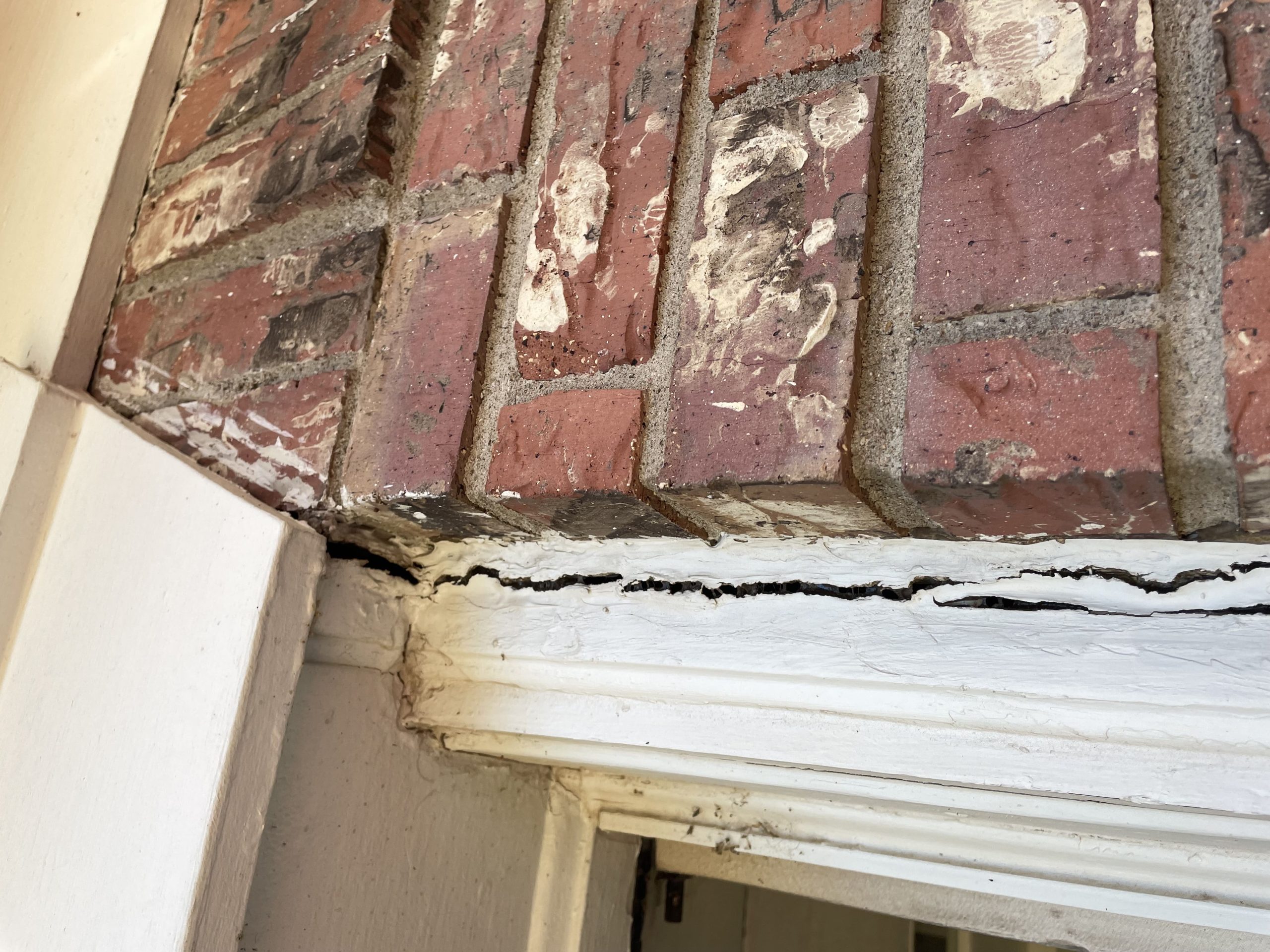 Stair-step brick crack foundation issue