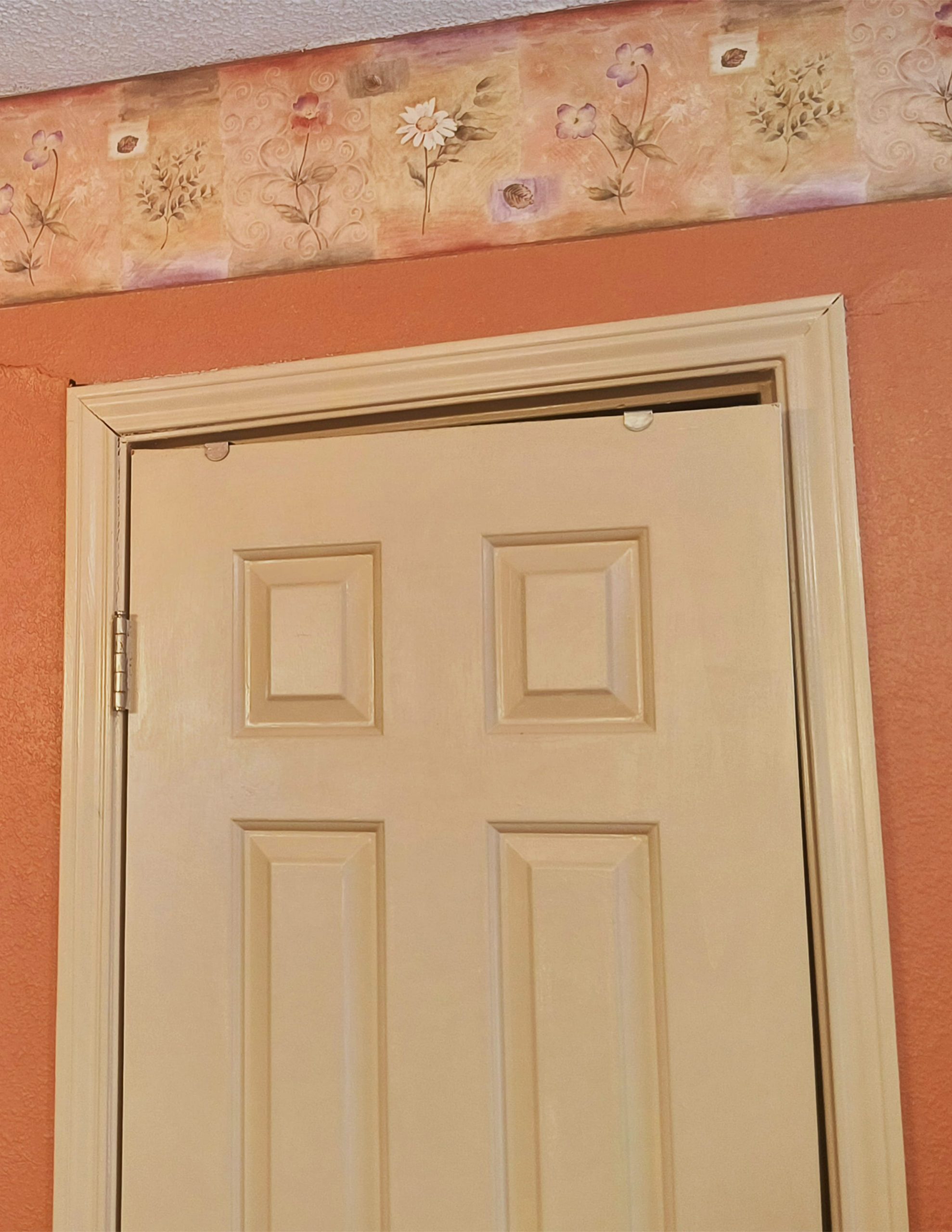 Door frame crack from foundation movement